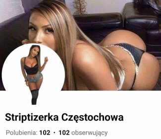 Facebook - Striptizerka Częstochowa